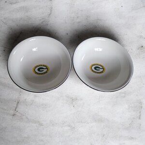 PFALTZGRAFF (QTY 2) GREEN BAY PACKERS 6" Round Serving Bowls.